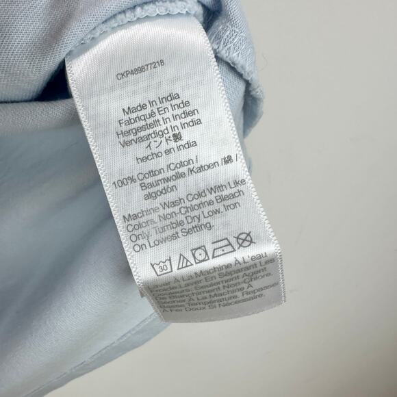 NEW Madewell Cotton Perfect Crewneck Tee Shirt Cotton Basics Light Blue XXS - Picture 5 of 9